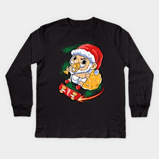 baby santa Kids Long Sleeve T-Shirt